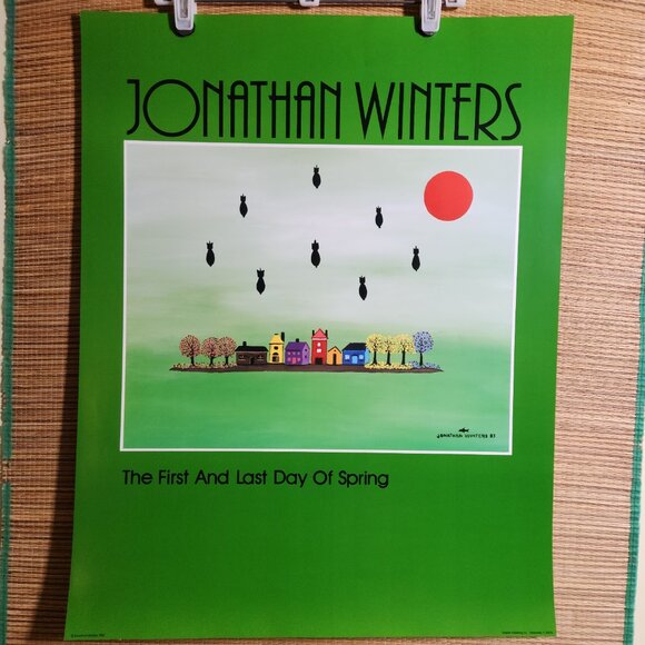 SET of 5 1980s Fine Art Posters, Jonathan Winters Vintage Surreal, 28"x22" (NOS) - Picture 5 of 16